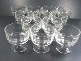 Lot 12 Vintage Pressed Glass Sherbet Custard Fruit Cup